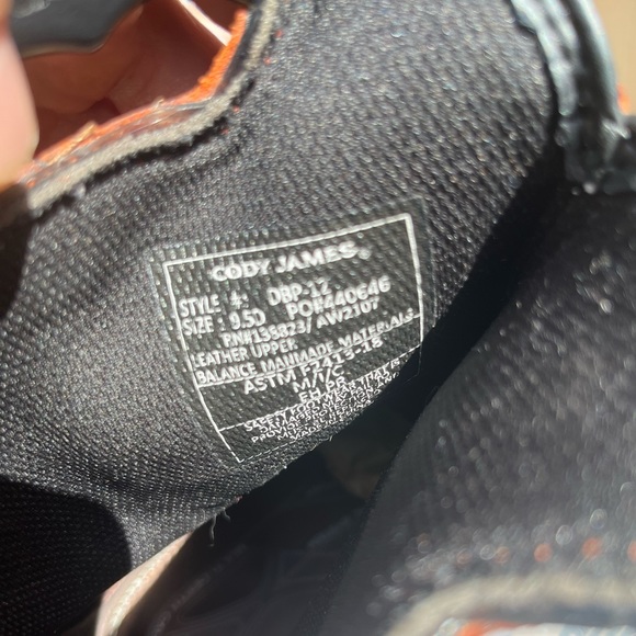 Cody James Decimator 9.5 Nano Comp Toe Oiled Leather Waterproof NEVER WORN - Picture 7 of 12